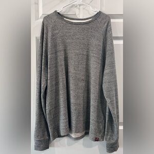 Alesbury 100% Cotton Gray Waflle Knit Long Sleeve Shirt Men's Size XL Academia